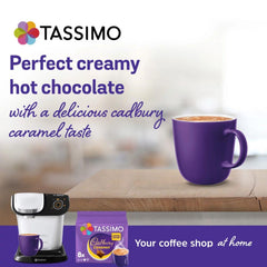 Tassimo Instant Hot Chocolate Pods Cadbury Caramel (8 Drinks) Just Add Water