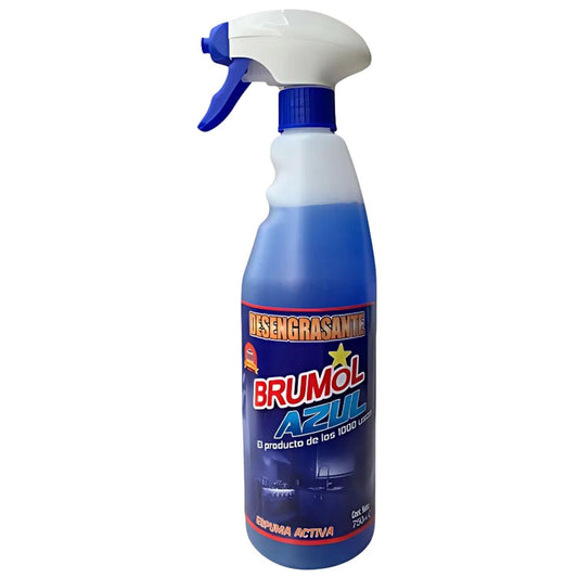 Brumol Degreaser Blue Powerful Active Foam Formula Bathroom Build Up Spray 750ml