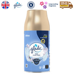 Glade Automatic Spray Refills Room Home Air Freshener Pure Clean Linen 269ml