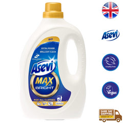 Asevi Max Power Bio Fabric Laundry Detergent Liquid Concentrate 50 Washes 2.5L