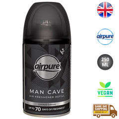 Airpure Air Freshener Refill Home Room Fragrance Spray Man Cave 250ml
