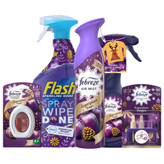 Febreze Sugarplum Delight Home Fragrance Air Mist Plug Refill Flash Spray Bundle