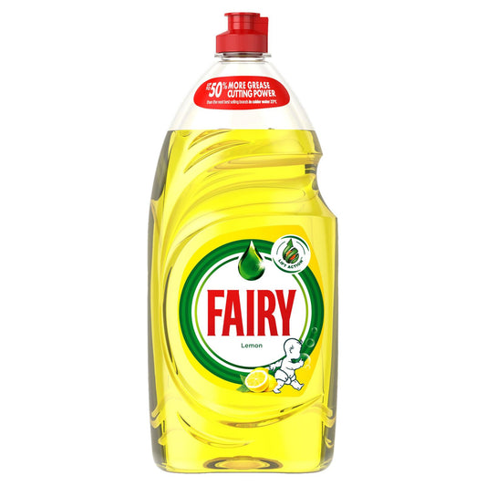 Fairy Washing Up Liquid Kitchen Dish Grease Cleaner Dirt Remover Lemon 1015ml
