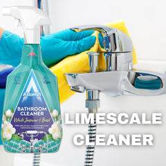 Astonish Bathroom Cleaner White Jasmine Basil Fragrance Natural Oils Spray 750ml