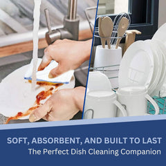 Bettina Cotton Dish Cloths 10pcs Scratch Free Cleaning Experience & Eco Friendly