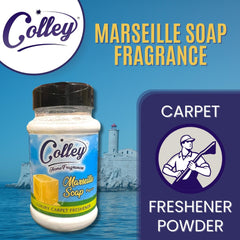 Colley Home Fragrances Marseille Soap Fragrance Carpet Rug Freshener Powder 500g