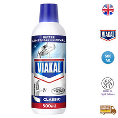 Viakal Classic Limescale Dirt Cleaner Stain Remover Liquid Long Lasting 500ml
