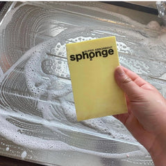 Sph2Onge Cleaning Sponge Non Drip Super Absorbent Surface Dirt Cleaner Yellow