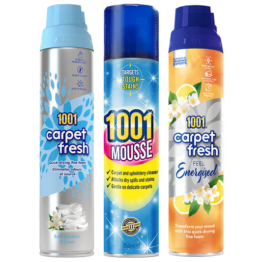 1001 Mousse Carpet Fresh Stain Remover Foam Spray Hours Freshness Long Fragrance