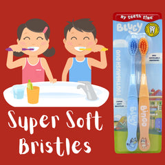 Bluey Toothbrush Toothpaste Wash Mitt Bubble Bath Shampoo-Conditioner Bundle Set