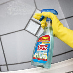 Elbow Grease Glass Cleaner Spray Streak Free Cleans Home Window Mirror 500ml