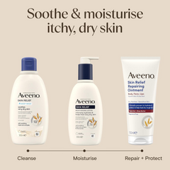 Aveeno Skin Relief Moisturising Body Wash 500ml Soothes Very Dry Skin Unscented