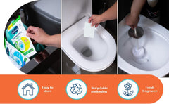 Dr Beckmann Magic Leaves Toilet Dirt Cleaner Citrus Sensation 20 Sheet