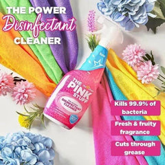 The Pink Stuff Power Disinfectant Cleaner Spray Multi-Purpose Streak Free 850ml