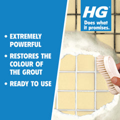 HG Grout Deep Cleaning Action Formula Restore Tile Bathroom Kitchen Spray 500ml