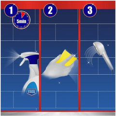 Viakal Fresh Limescale Dirt Cleaner Stain Remover Spray Sink Shower 500ml