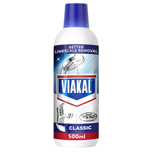 Viakal Classic Limescale Dirt Cleaner Stain Remover Liquid Long Lasting 500ml