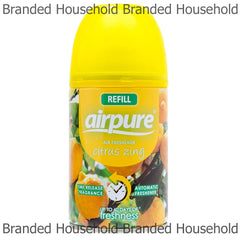 Airpure Air Freshener Refills Home Room Fragrance Spray Citrus Zing 250ml