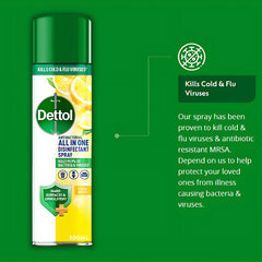 Dettol All In One Disinfectant Spray Lemon Breeze Surface Odour Remover 300ml