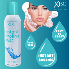 XBC Instant Cooling Face & Body Mist Spray Immediate Cooling Effect 150ml