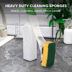 Elbow Grease Washing Up Dish Refill Sponge Liquid Dispenser Dirt Cleaner Pink
