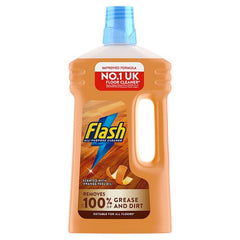 Flash New All Purpose Wood Floor Cleaner Liquid Orange Peel Oil Scent 1L