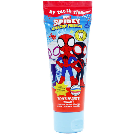 Spidey Friends Toothpaste Bubblegum Flavoured Paste Gentle on Teeth & Gums 75ml