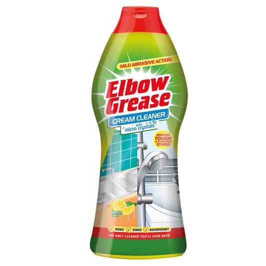 Elbow Grease Cream Cleaner Tough Stubborn Stain Remover Lemon Fresh 540G