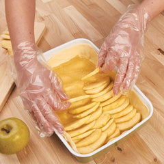 Spontex Essential 200 Gloves Clear Disposable Household Use Powder Latex Free