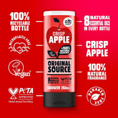 Original Source Body Shower Gel Crisp Apple Fresh Natural Fragrance Scent 250ml