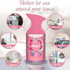 Airpure Fresh Home Room Air Freshener Spray True Romance Fragrance 250ml