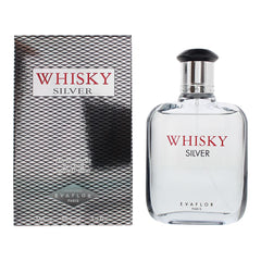 Evaflor Whisky Silver Eau De Toilette 100ml Mens Fragrance Spray