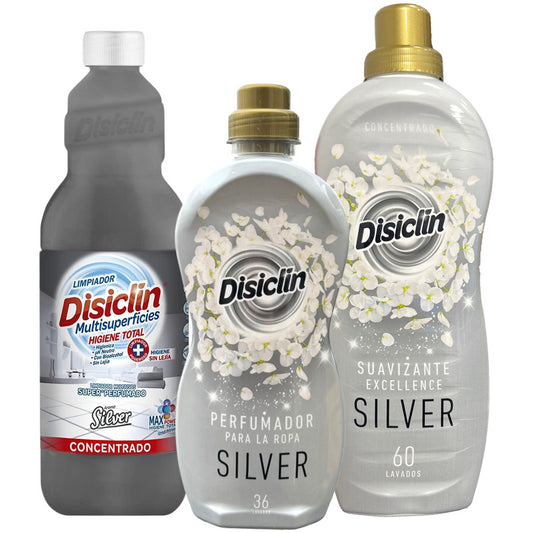 Disiclin Multisurface Floor Cleaner Laundry Fabric Softener Perfumer Bundle Set