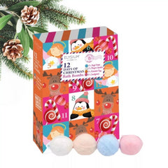 Christmas 4 Scented Bath Bombs 12 Days Of Xmas Kids Advent Calendar Elysium Spa