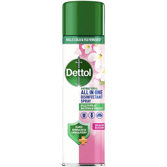 Dettol All In One Disinfectant Spray Orchard Blossom Surface Odour Remover 300ml