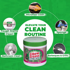 Elbow Grease Citric Acid Multi Purpose Cleaner Descale Degreaser 250G