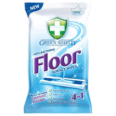 Green Shield Anti Bacterial Floor Cleaning Wipes Dirt Cleaner 24S