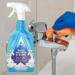 Astonish Daily Shower Shine White Lilies Oils Spray 750ml No Scrubbing Required