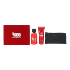 Dsquared2 Red Wood 3 Piece Gift Set