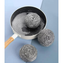 Super Bright Stainless Steel Scourers 6Pk Dirt Cleaner Stain Remover