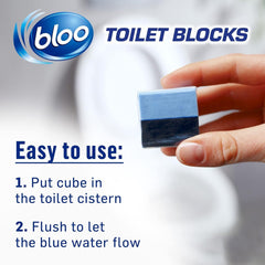 Bloo Toilet Blooks 2 In 1 Original Blue Cleaning Foam Fresh Scent Anti-Limescale