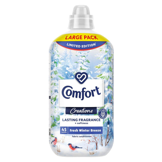 Comfort Fresh Winter Breeze Fabric Conditioner Long Lasting Fragrance 45W 1350ml