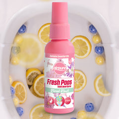 Airpure Fresh Poos Toilet Bowl Spray Air Freshener Fragrance Floral Flush 60ml