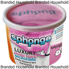 Sph2Onge Luxury Microfibre Pink Tub Extra Thick Dirt Cleaner Remover