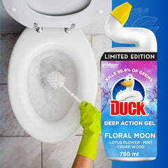 Duck Bleach Floral Moon 750ml Deep Action Liquid Gel Mint Cedar Wood