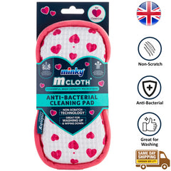Minky Cleaning Pad Anti-Bacterial Loveheart