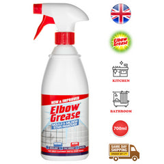 Elbow Grease Black Mould & Mildew Stain Remover Spray Cleans Walls Tile 700ml