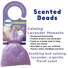 Airpure Scented Beads Air Freshener Drawer Wardrobe Car Calming Lavender Moments