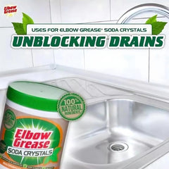 Elbow Grease Soda Crystal Cleaner Powerful Cleaning Surface Appliances 500G