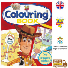 Disney Toy Story 4 Colouring Book Favourite Characters For Kids Boys Girls